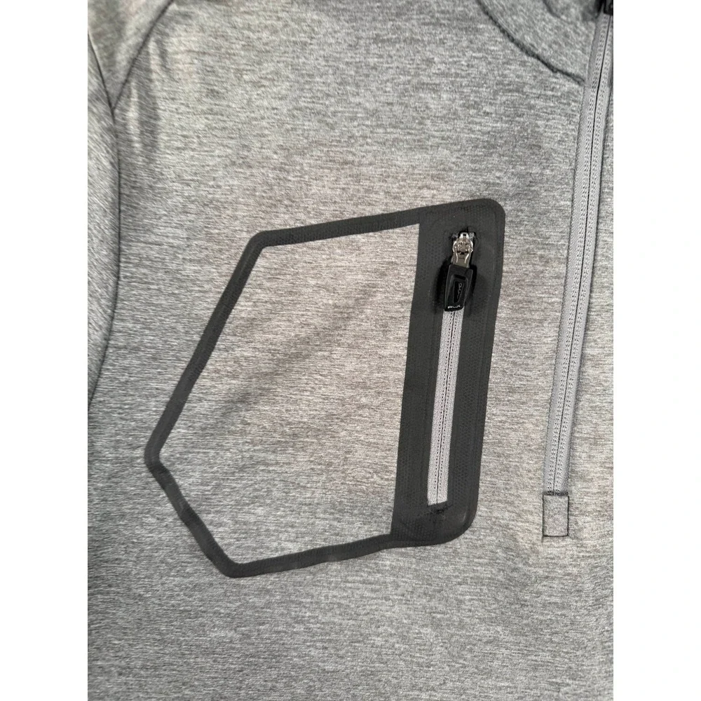 RLX Ralph Lauren Sweatshirt Men Small Gray Performance Quarter Zip Long Sleeve